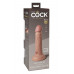 Pipedream | Элитный реалистичный фаллоимитатор Pipedream King Cock Elite на присоске, бежевый. Цена 4 150 грн. Фото: 5