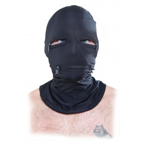 Маска-шлем на всю голову Pipedream Fetish Fantasy Zipper Face с молниями, черная, One Size