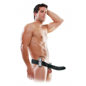 Pipedream | Полый черный страпон Pipedream Fetish Fantasy с вибрацией. Цена: 3 199 грн