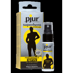 Pjur | Пролонгуючий спрей для чоловіків Superhero Strong Spray 20 ml. Ціна: 839 грн