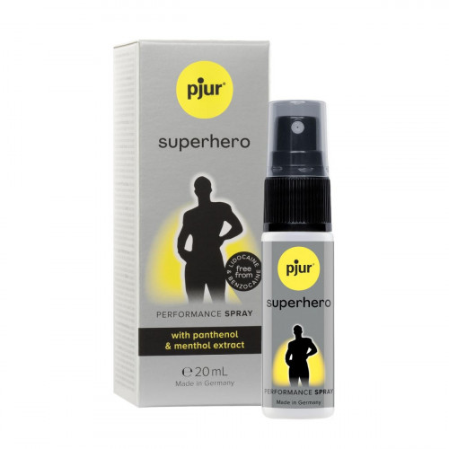 Pjur | Пролонгатор спрей Pjur Superhero Performance Spray для продления полового акта, 20 мл. Цена 650 грн Pjur | Пролонгатор спрей Pjur Superhero Performance Spray для продления полового акта, 20 мл. Цена 650 грн