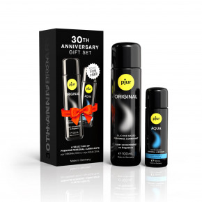 Юбилейный набор лубрикантов pjur 30th Anniversary Gift Set: Original 100 мл и Aqua 30 мл