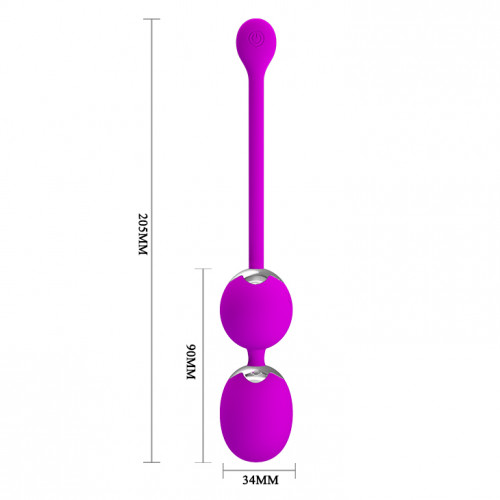 Pretty Love | Вагинальные шарики с вибрацией PRETTY LOVE фиолетовые, 20.5 х 9 х 3.4 см. Цена 1 560 грн. Фото: 6