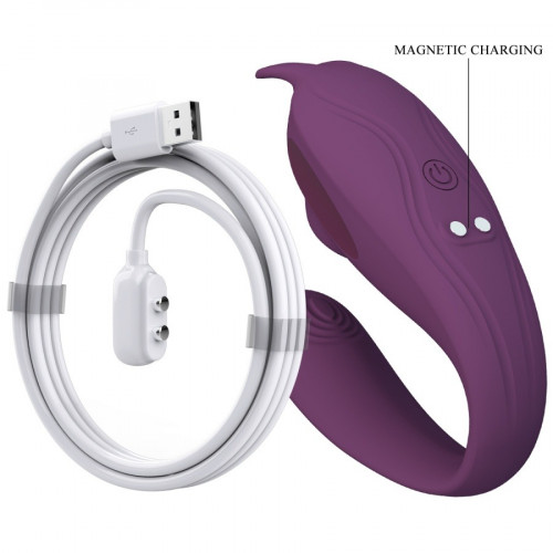 Pretty Love | Вибратор для пар з клиторальной стимуляцией PRETTY LOVE Shey с приложением, фиолетовый. Ціна 1999 грн. Фото: 4