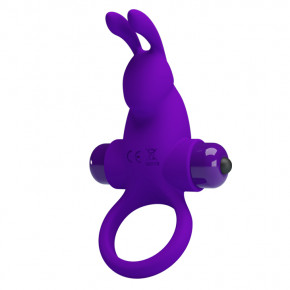 Pretty Love | Кольцо эрекционное в виде кролика Pretty Love Vibrant Penis Ring 1 фиолетовое. Цена: 692 грн