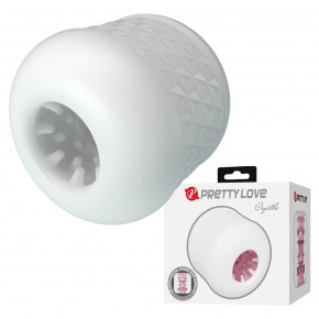 Pretty Love | Мини-мастурбатор нереалистичный Pretty Love Crystle, белый. Цена: 350 грн