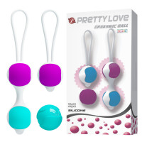 Pretty Love | Вагинальные шарики Pretty Love Kegel Ball набор 3 вида, фиолетово-бирюзовый. Цена 995 грн Pretty Love | Вагинальные шарики Pretty Love Kegel Ball набор 3 вида, фиолетово-бирюзовый. Цена 995 грн