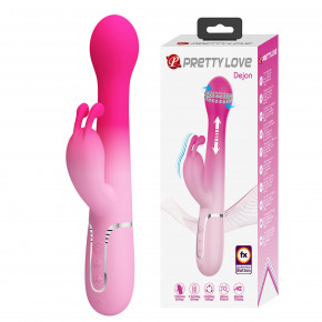Pretty Love | Вибратор-кролик 3 в 1 PRETTY LOVE Dejon вибро, ротация и фрикции, розовый. Цена: 2 337 грн