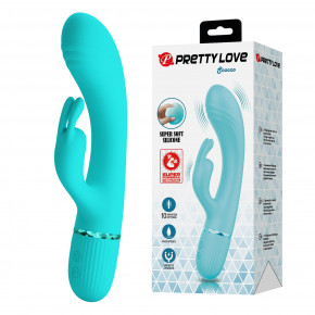 Pretty Love | Вибратор-кролик Pretty Love Scocco, голубой, 20 х 3.6 см. Ціна: 2550 грн