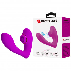 Pretty Love | Вибратор с клиторальной пульсацией Pretty Love Nauty, фиолетовый, 14 х 10.9 см. Ціна: 2150 грн