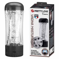  | Вибромастурбатор прозрачный PRETTY LOVE JAMARA в колбе, прозрачный, 19 х 6.5 см. Цена 999 грн