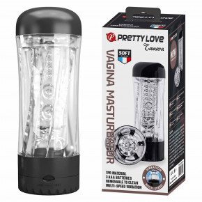 Pretty Love | Вибромастурбатор прозрачный PRETTY LOVE JAMARA в колбе, прозрачный, 19 х 6.5 см. Цена: 895 грн