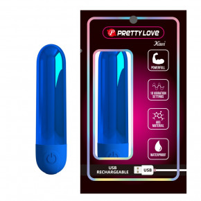 Pretty Love | Вибропуля Pretty Love Kiwi синяя, 8 х 1.8 см. Цена: 695 грн