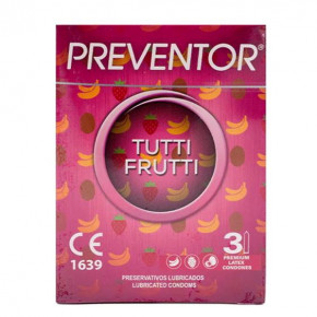 Preventor | Презервативи - Preventor Tutti Frutti, 3 шт.. Ціна: 85 грн