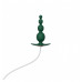 Qingnan | Анальный плаг с вибрацией Qingnan No.8 Mini Vibrating Anal Beads Green. Цена 1 399 грн. Фото: 2