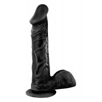 Real Body | Фаллоимитатор на присоске Real Body - Real Bruce Black, TPE, диаметр 4,2см. Цена 1 219 грн