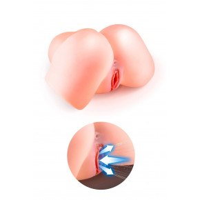 Сосущая вагина-мастурбатор Real Body Real Nina, вагина и анус, с вибрацией и звуком Сосущая вагина-мастурбатор Real Body Real Nina, вагина и анус, с вибрацией и звуком