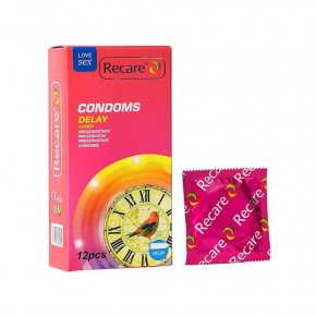 Recare | Презервативы Recare Delay Candy Condoms 12 шт, пролонгирующий эффект, конфетный аромат. Цена: 129 грн