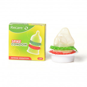 Recare | Насадка на член Recare Spike Condom Green (презерватив с рядами шипов). Ціна: 69 грн