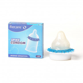 Recare | Насадка на член Recare Spike Condom Blue (презерватив с шипами). Ціна: 69 грн