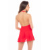 Rene Rofe Lingerie | Пеньюар DOLLED UP HALTER 2PC CHEMISE SET RED, S/M. Ціна 1590 грн. Фото: 1