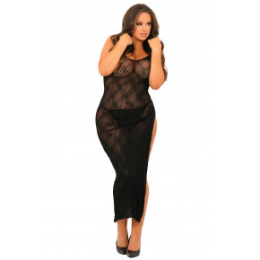 Rene Rofe Lingerie | Платье TAKE THE HEAT LACE GOWN BLACK PLUS SIZE. Ціна: 2250 грн