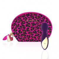 RIANNE S | Мини вибромассажер Rianne S: Lovely Leopard Purple, 10 режимов работы, косметичка-чехол. Цена 1 529 грн