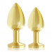 RIANNE S | Набор металлических анальных пробок с кристаллом RIANNE S - Booty Plug Luxury Set, диаметр 3 и 3,5см. Цена 2 939 грн. Фото: 3
