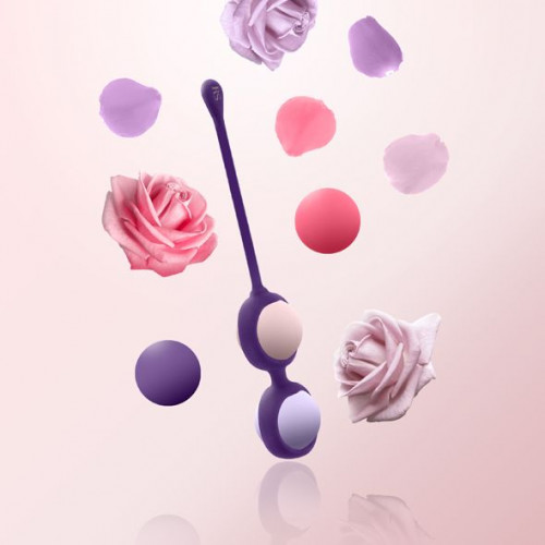 RIANNE S | Набір Вагінальних Кульок Rianne S: Pussy Playballs Coral, Вага 15Г, 25Г, 35Г, 55Г, Монолітні. Ціна 1049 грн. Фото: 3
