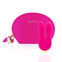 RIANNE S | Вибратор с ушками для клитора Rianne S Bunny Bliss в сумочке, розовый. Цена 2 500 грн