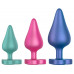 ROMP | Набор из 3 анальных пробок ROMP Luster разноцветные. Ціна 1173 грн. Фото: 1 ROMP | Набор из 3 анальных пробок ROMP Luster разноцветные. Ціна 1173 грн. Фото: 1