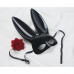 Roomfun | Маска кролика Roomfun на завязках, черная. Ціна 295 грн. Фото: 1
