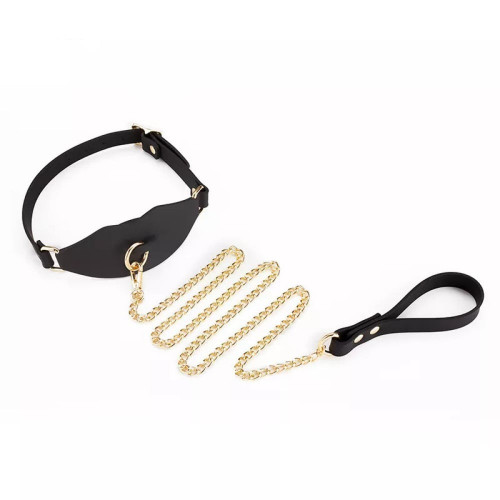 Roomfun | Кляп силиконовый с поводком на цепочке Roomfun черный. Цена 1 550 грн Roomfun | Кляп силиконовый с поводком на цепочке Roomfun черный. Цена 1 550 грн