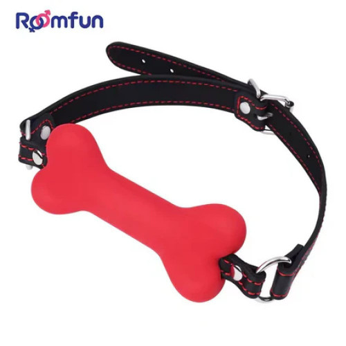 Roomfun | Кляп в виде косточки Roomfun Bone Gag силиконовый, красный. Ціна 650 грн Roomfun | Кляп в виде косточки Roomfun Bone Gag силиконовый, красный. Ціна 650 грн