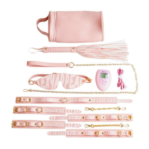 Roomfun | Набор БДСМ с электростимуляцией Roomfun Bondage Gear With Massager розовый. Цена 3 999 грн Roomfun | Набор БДСМ с электростимуляцией Roomfun Bondage Gear With Massager розовый. Цена 3 999 грн