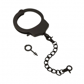 Roomfun | Наручник с цепочкой и карабином Roomfun с ключиком, чёрный. Ціна: 848 грн