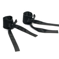 Roomfun | Изысканные наручники на запястья Roomfun с бантами, черные. Цена 600 грн