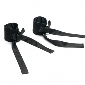 Roomfun | Изысканные наручники на запястья Roomfun с бантами, черные. Ціна: 647 грн
