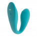 S Pleasures | Двойной вибратор S Pleasures Premium Delight, бирюзовый, для клитора и точки G, 10 режимов. Ціна 2499 грн. Фото: 1