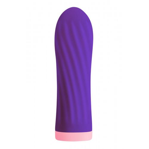S Pleasures | Вибропуля S Pleasures Bullets Twist & Shout Purple, фиолетовая, ребристая поверхность, 10 режимов. Цена 849 грн