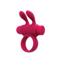 S Pleasures | Эрекционное виброкольцо S Pleasures Premium Rabbit Ring, розовое, со съемной вибропулей и ушками. Цена 1 342 грн