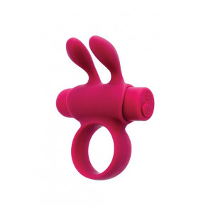 S Pleasures | Эрекционное виброкольцо S Pleasures Premium Rabbit Ring, розовое, со съемной вибропулей и ушками. Ціна: 1342 грн