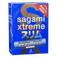 Sagami | Супертонкие латексные презервативы Sagami Xtreme Feel Fit 3 шт. Ціна 330 грн
