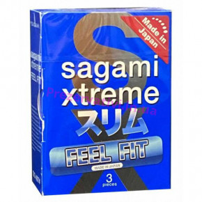 Sagami | Супертонкие латексные презервативы Sagami Xtreme Feel Fit 3 шт. Ціна: 330 грн