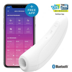 Satisfyer | Клиторальный стимулятор - Satisfyer Curvy 1+ White. Цена: 2 275 грн