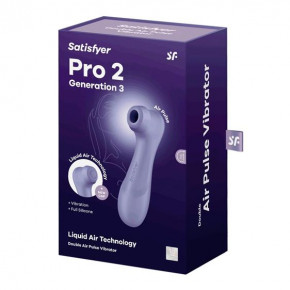 Satisfyer | Кліторальний стимулятор - Satisfyer Pro 2 Generation 3 With Liquid Air Lilac. Цена: 1 994 грн