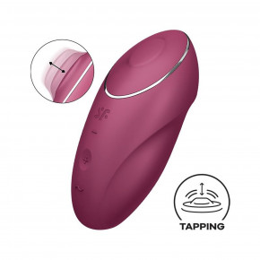 Satisfyer | Кліторальний стимулятор - Satisfyer Tap & Climax 1 Red. Цена: 1 170 грн