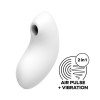 Вакуумный вибратор Satisfyer Vulva Lover 2 White – двойное стимулирование волнами и вибрацией