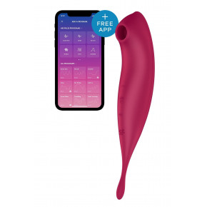 Satisfyer | Вакуумный вибратор Satisfyer Twirling Pro+ dark red. Цена: 1 919 грн