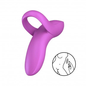 Satisfyer | Вібратор на палець Bold Lover Dark Pink. Ціна: 1095 грн